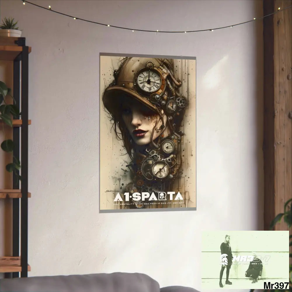 A1-Sparta Gothic Animal Super Resolution Graphic Matte Vertical Posters Poster