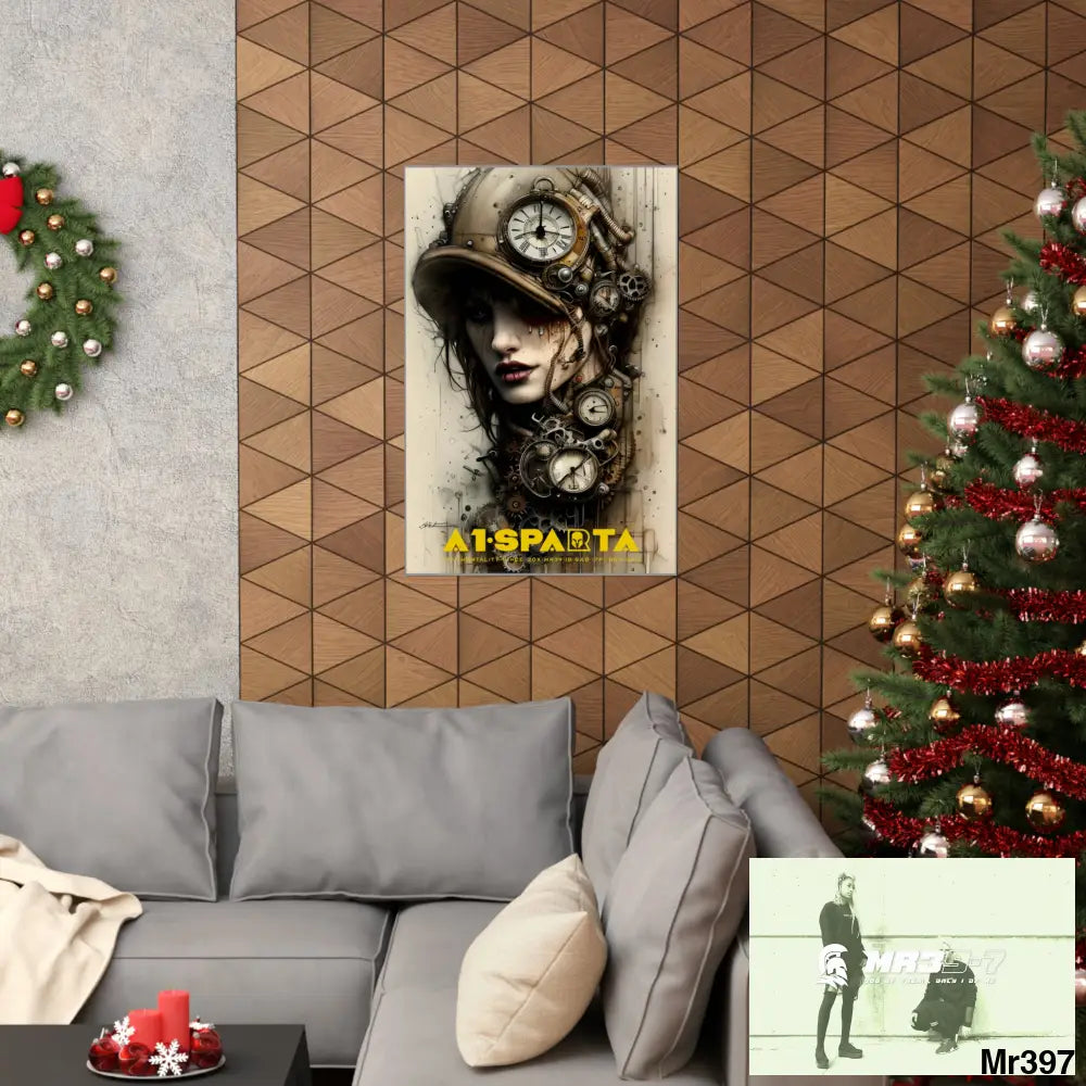 A1-Sparta Gothic Animal Super Resolution Graphic Matte Vertical Posters Poster