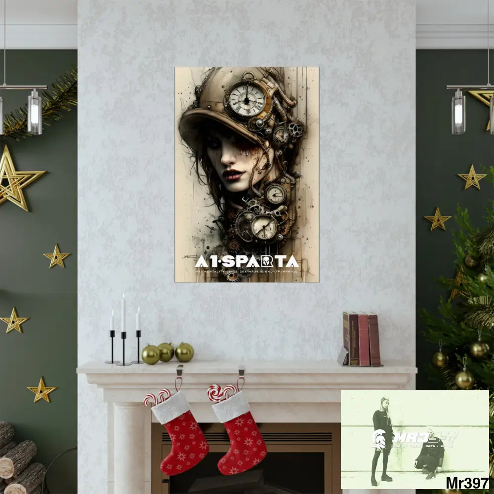 A1-Sparta Gothic Animal Super Resolution Graphic Matte Vertical Posters Poster