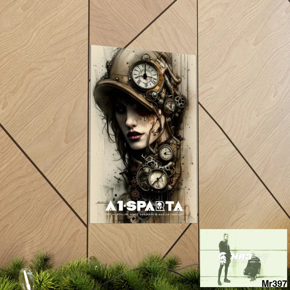 A1-Sparta Gothic Animal Super Resolution Graphic Matte Vertical Posters Poster