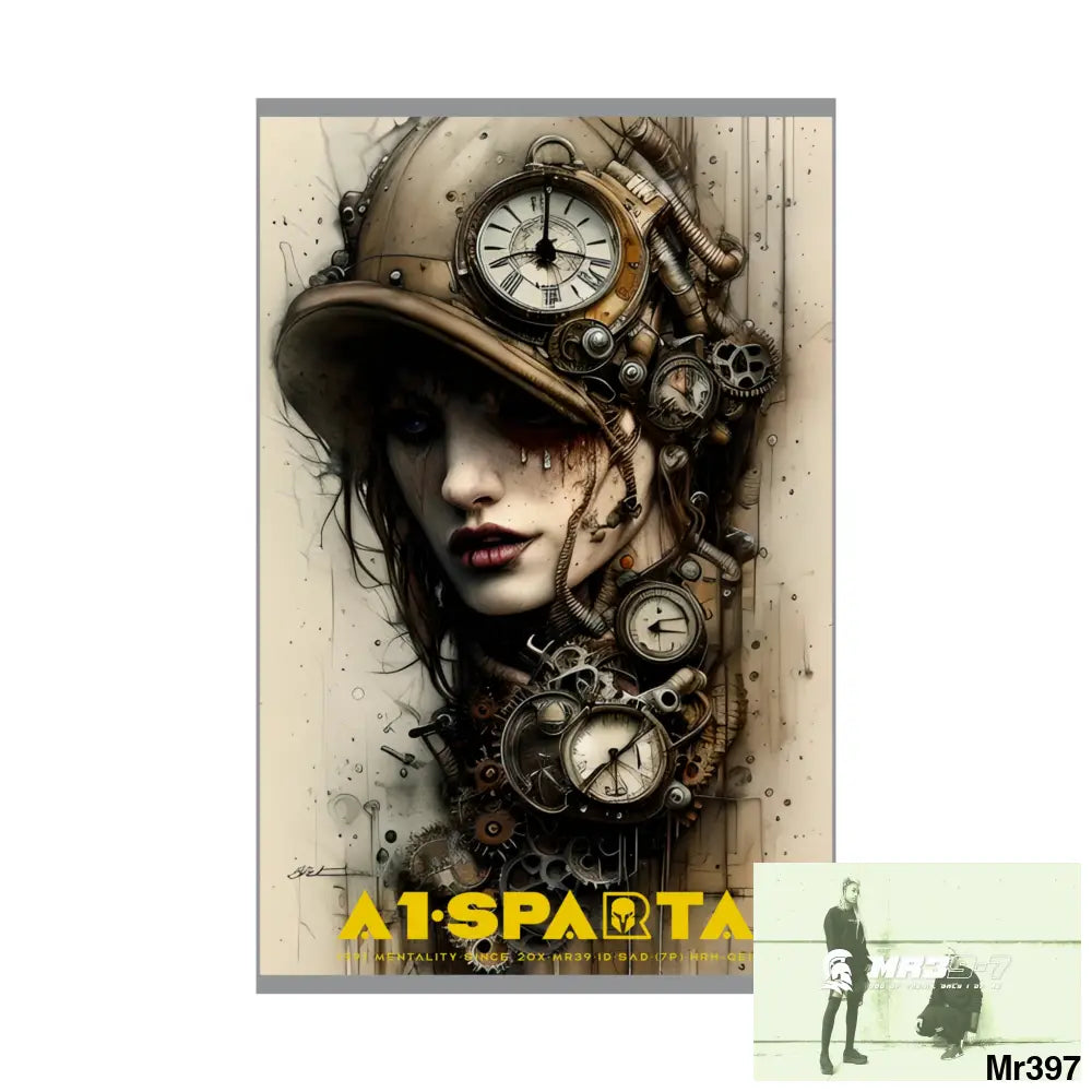 A1-Sparta Gothic Animal Super Resolution Graphic Matte Vertical Posters Poster