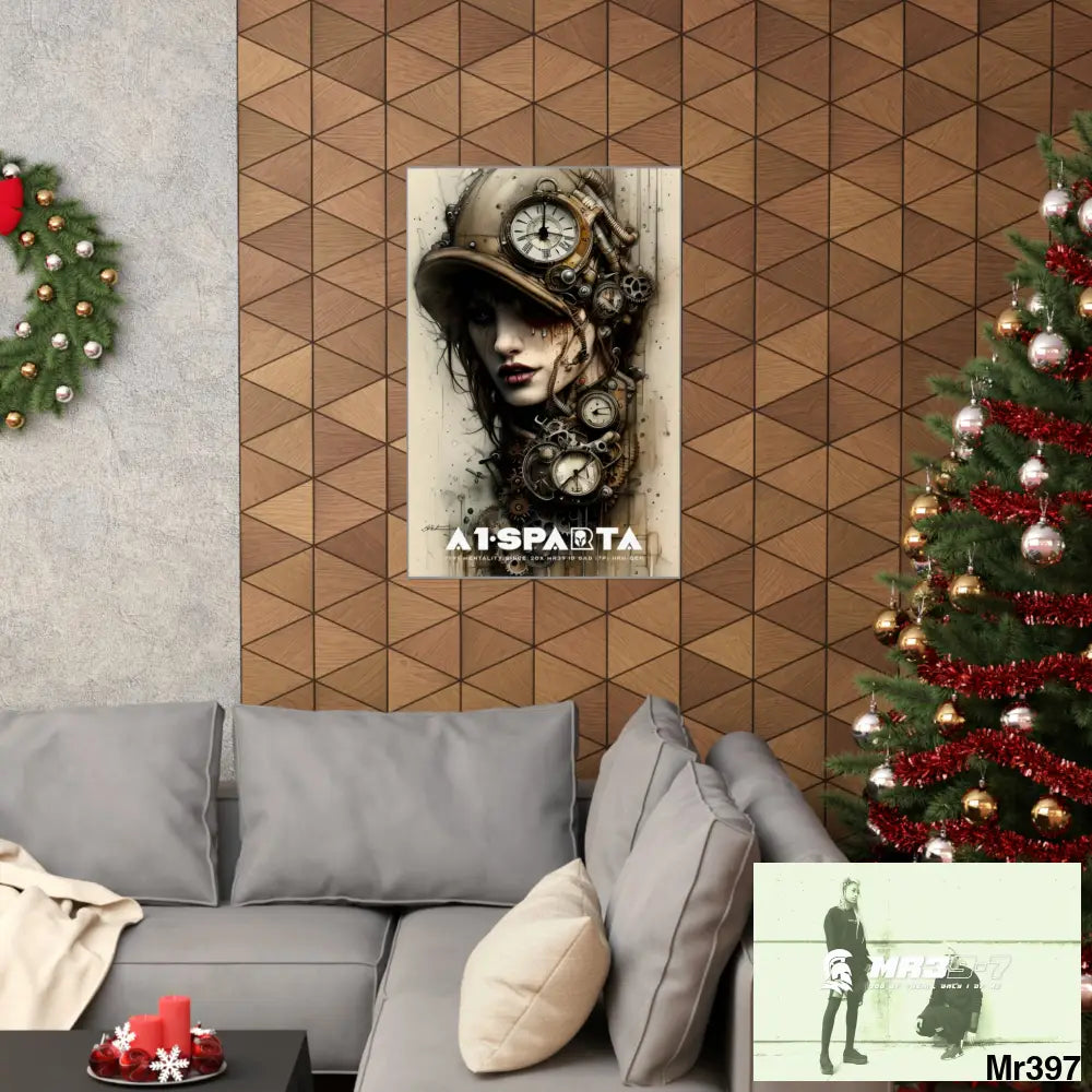 A1-Sparta Gothic Animal Super Resolution Graphic Matte Vertical Posters Poster