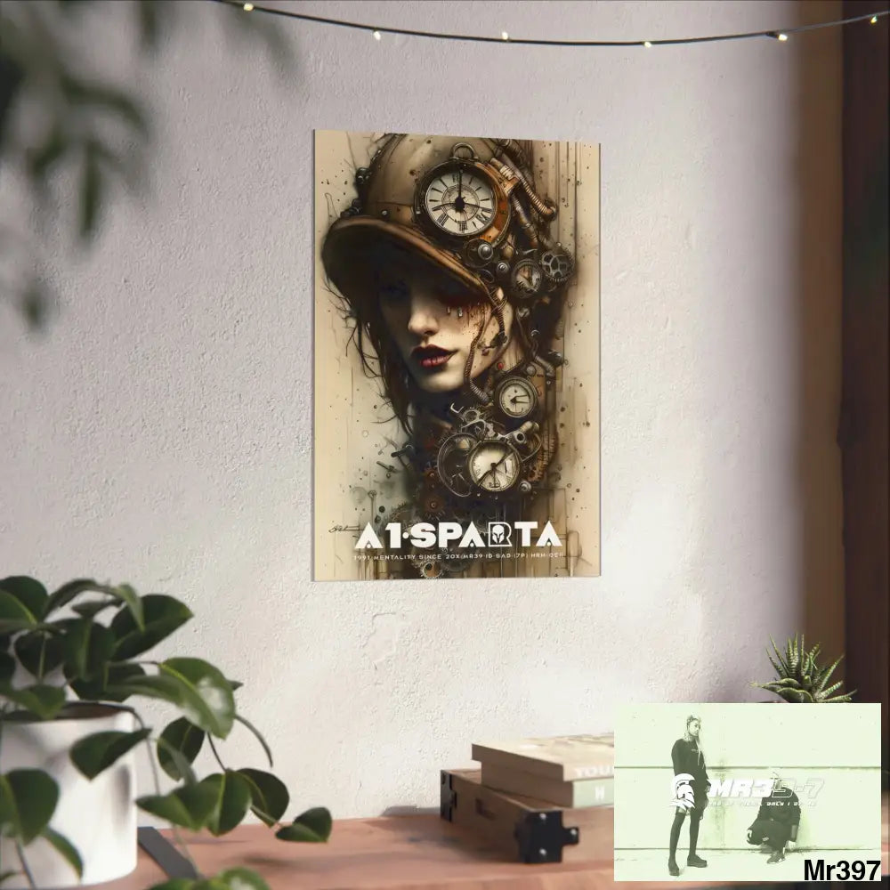 A1-Sparta Gothic Animal Super Resolution Graphic Matte Vertical Posters Poster