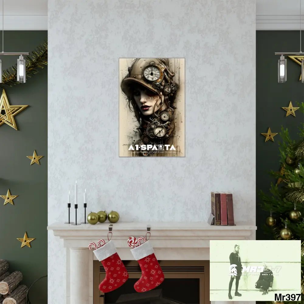 A1-Sparta Gothic Animal Super Resolution Graphic Matte Vertical Posters Poster