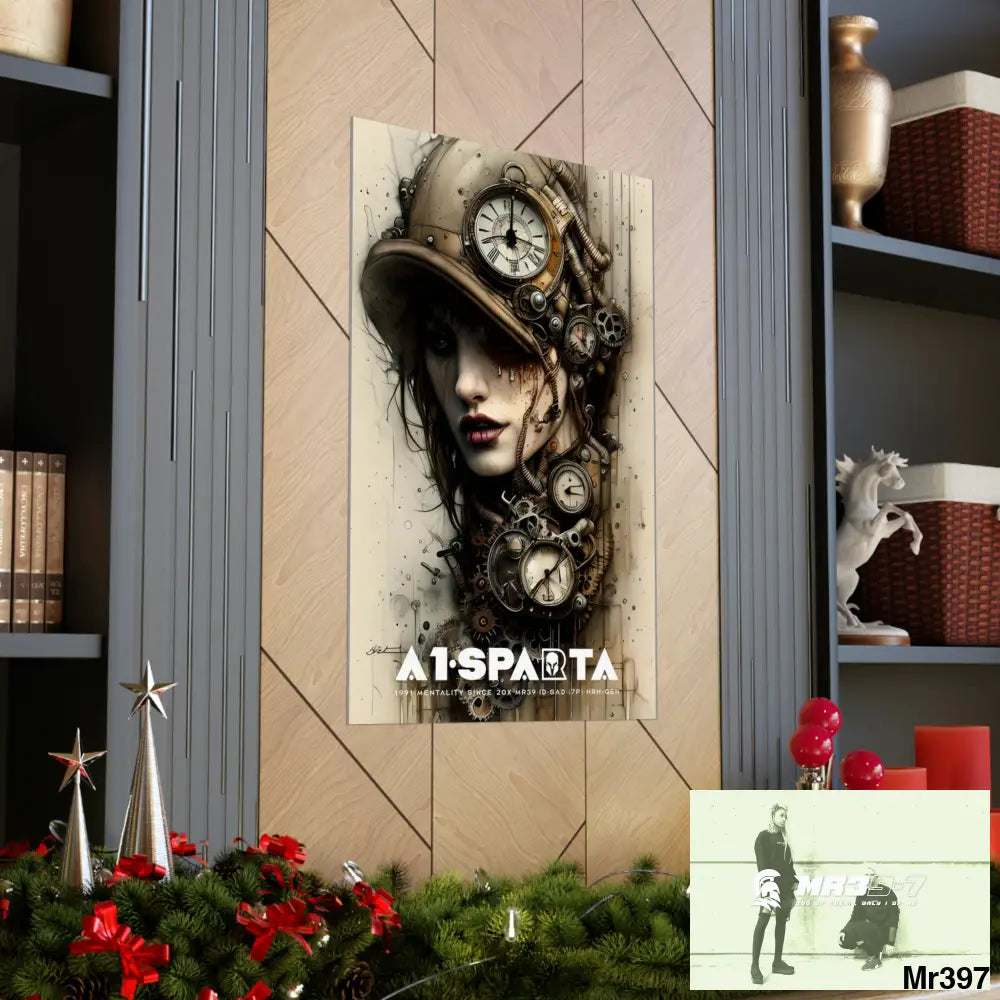 A1-Sparta Gothic Animal Super Resolution Graphic Matte Vertical Posters Poster