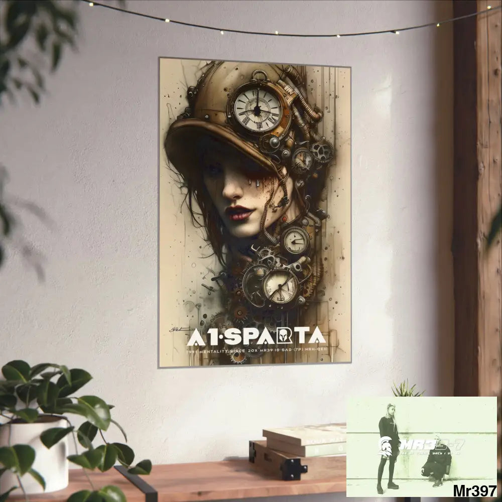 A1-Sparta Gothic Animal Super Resolution Graphic Matte Vertical Posters Poster