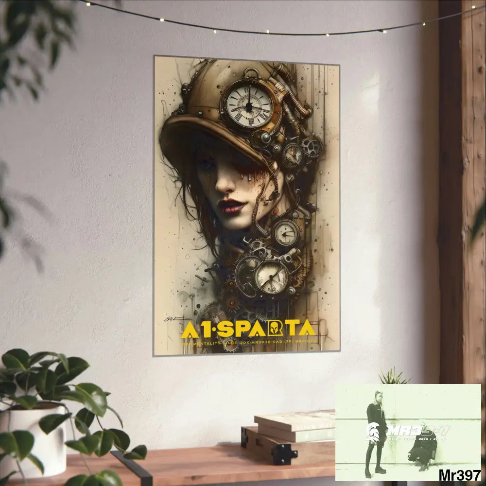 A1-Sparta Gothic Animal Super Resolution Graphic Matte Vertical Posters Poster