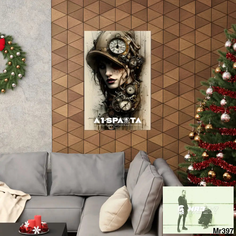 A1-Sparta Gothic Animal Super Resolution Graphic Matte Vertical Posters Poster