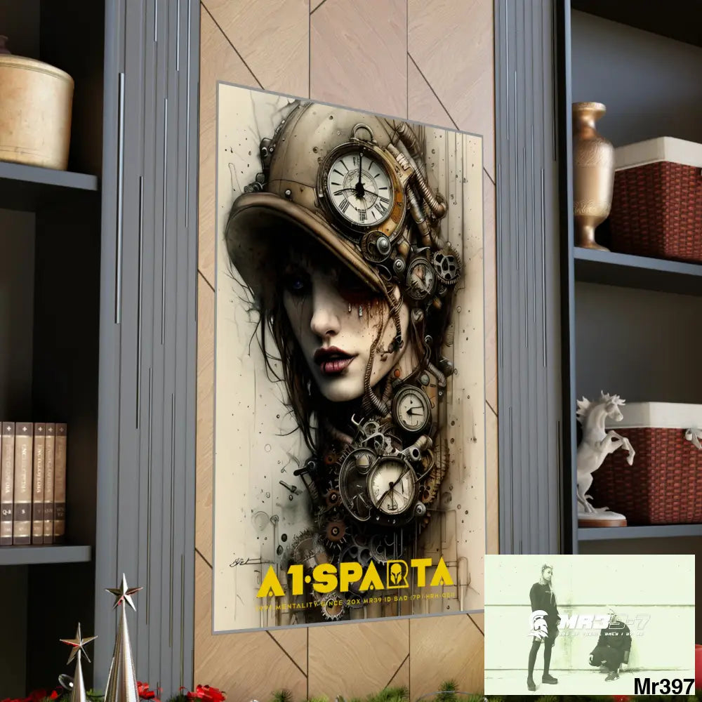 A1-Sparta Gothic Animal Super Resolution Graphic Matte Vertical Posters Poster