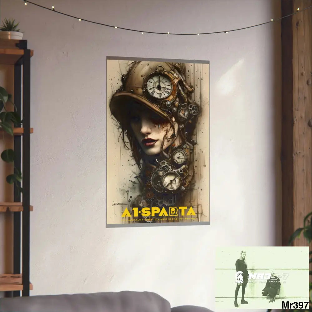 A1-Sparta Gothic Animal Super Resolution Graphic Matte Vertical Posters Poster