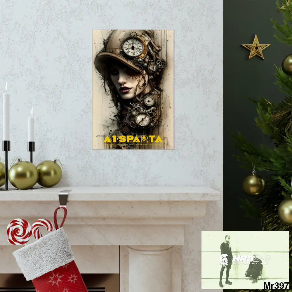 A1-Sparta Gothic Animal Super Resolution Graphic Matte Vertical Posters Poster