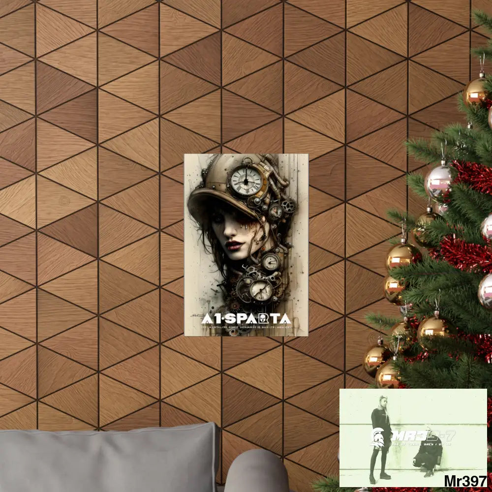 A1-Sparta Gothic Animal Super Resolution Graphic Matte Vertical Posters Poster