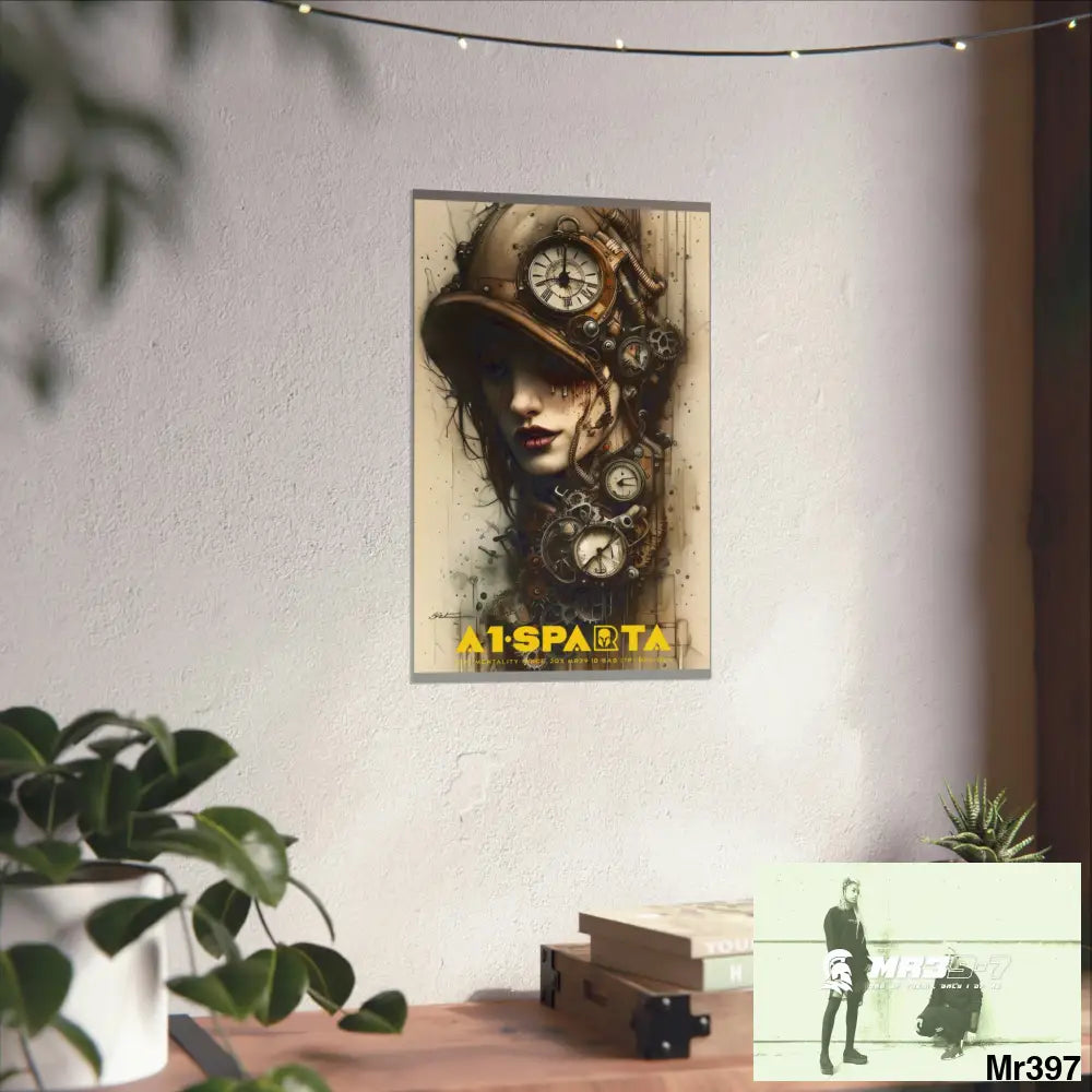 A1-Sparta Gothic Animal Super Resolution Graphic Matte Vertical Posters Poster