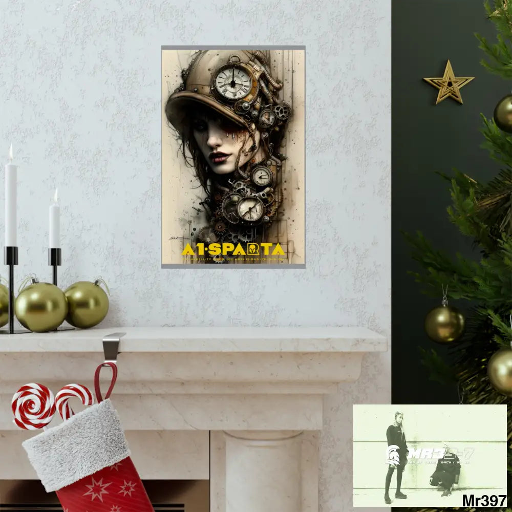 A1-Sparta Gothic Animal Super Resolution Graphic Matte Vertical Posters Poster