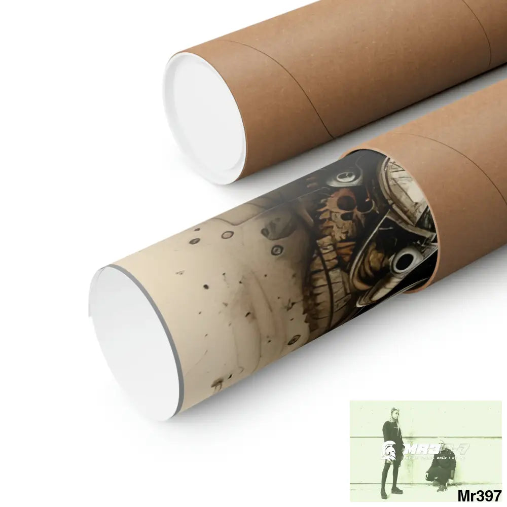 A1-Sparta Gothic Animal Super Resolution Graphic Matte Vertical Posters Poster