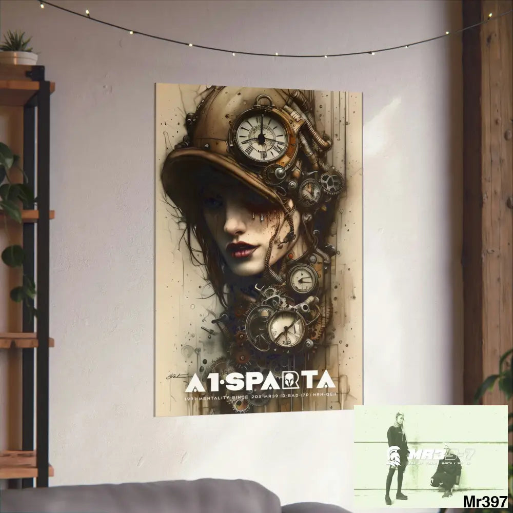 A1-Sparta Gothic Animal Super Resolution Graphic Matte Vertical Posters Poster