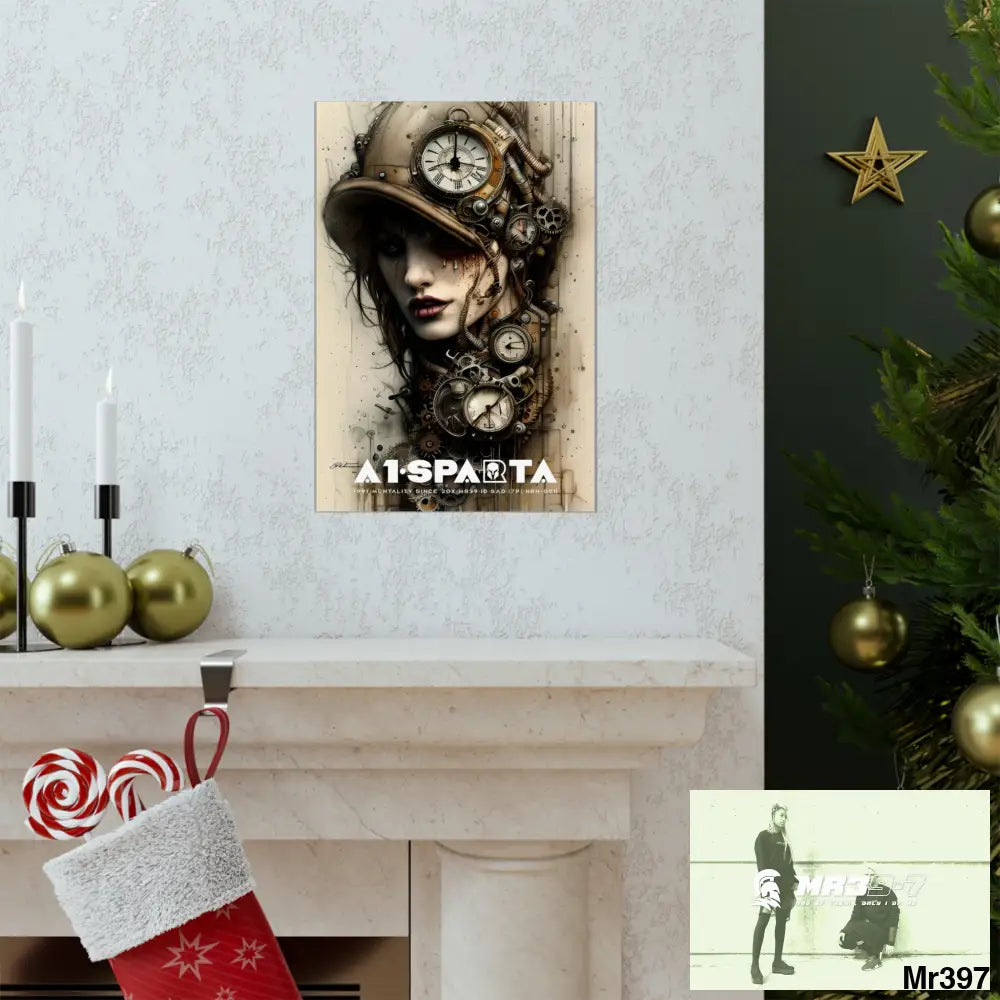 A1-Sparta Gothic Animal Super Resolution Graphic Matte Vertical Posters Poster