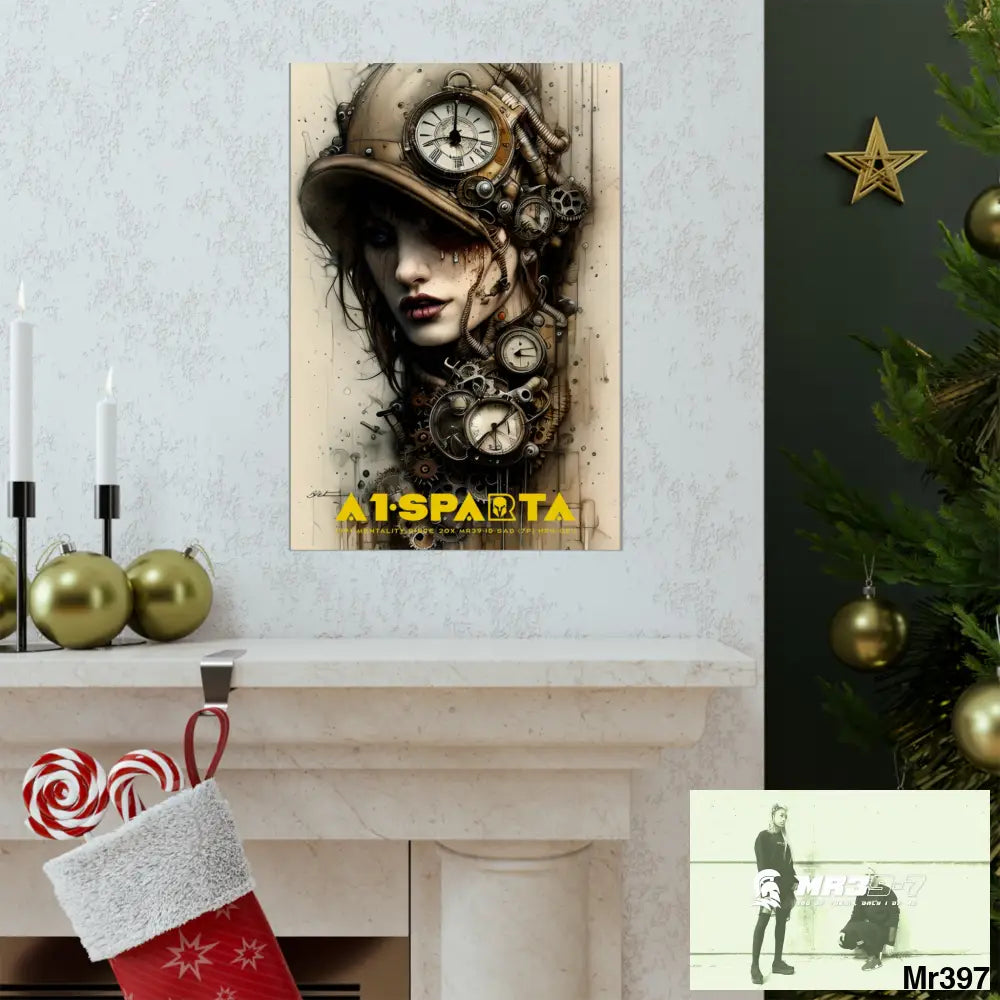 A1-Sparta Gothic Animal Super Resolution Graphic Matte Vertical Posters Poster