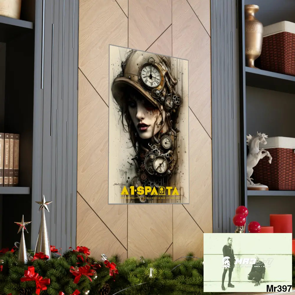 A1-Sparta Gothic Animal Super Resolution Graphic Matte Vertical Posters Poster