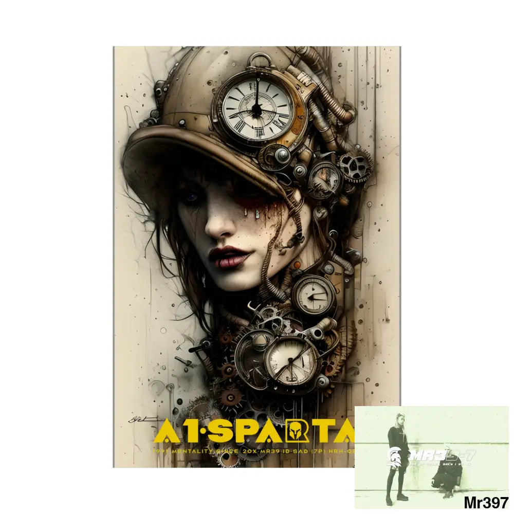 A1-Sparta Gothic Animal Super Resolution Graphic Matte Vertical Posters Poster