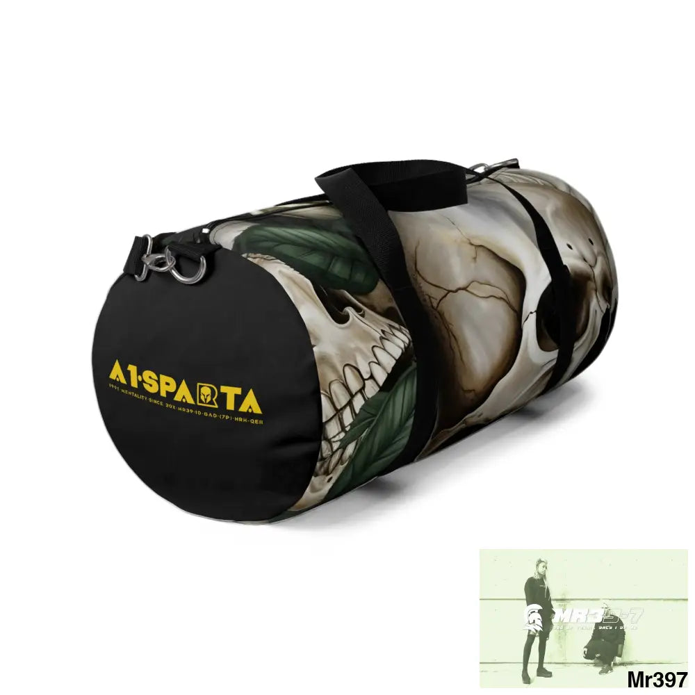A1- Sparta Gothic Skulls & Roses Duffel Bag Bags