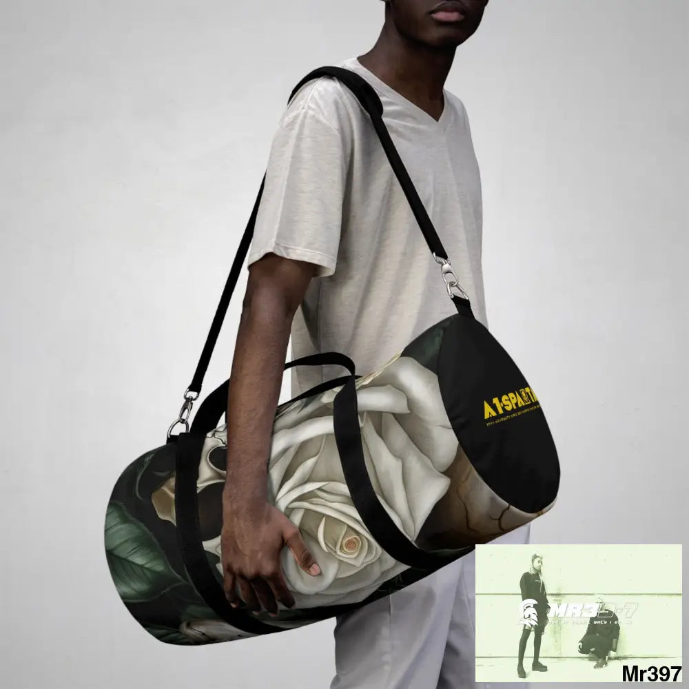 A1- Sparta Gothic Skulls & Roses Duffel Bag Bags