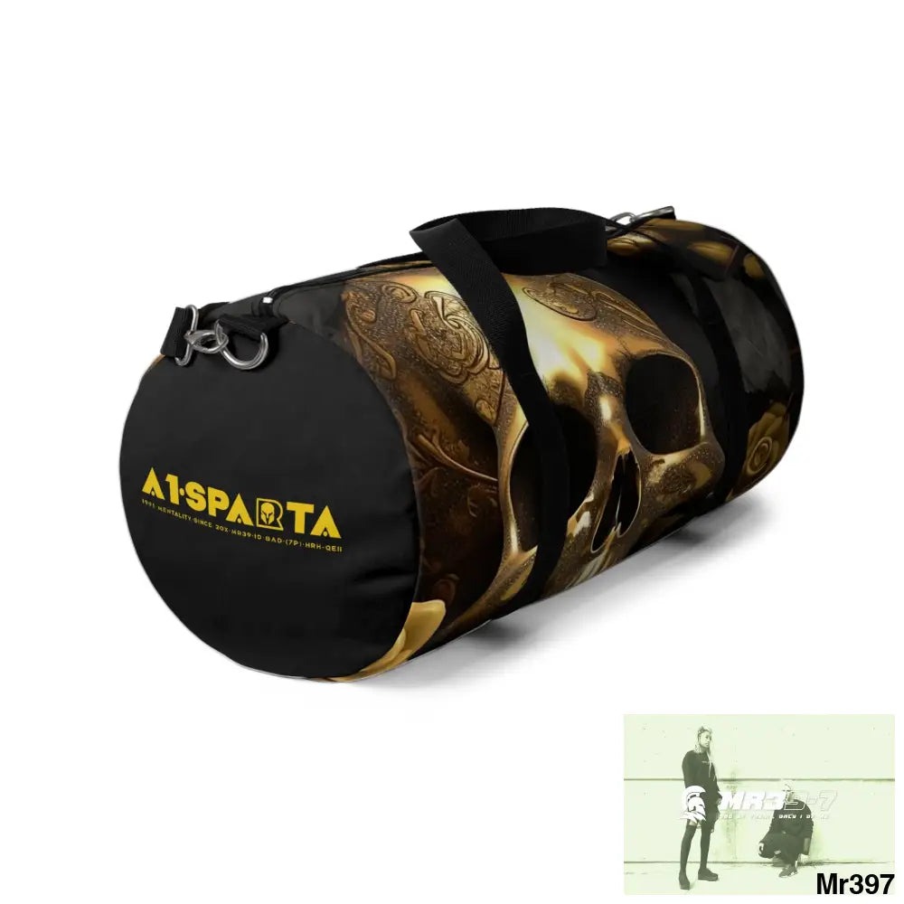 A1- Sparta Gothic Skulls & Roses Duffel Bag Bags