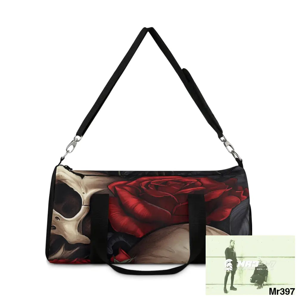 A1- Sparta gothic Skulls & Roses Duffel Bag Bags