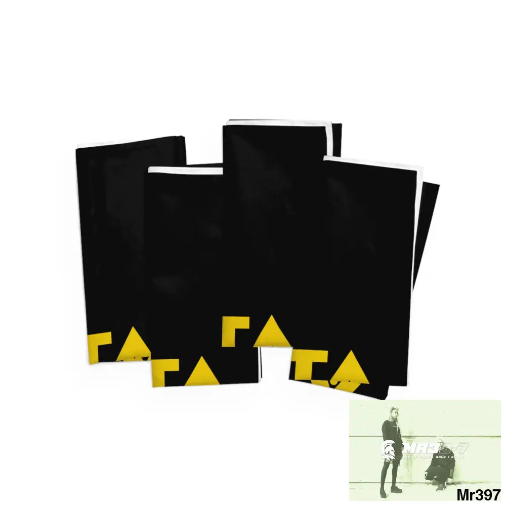 A1- Sparta Gothic Skulls & Roses Napkins 4-piece set / White / 19’’ × 19’’ Accessories