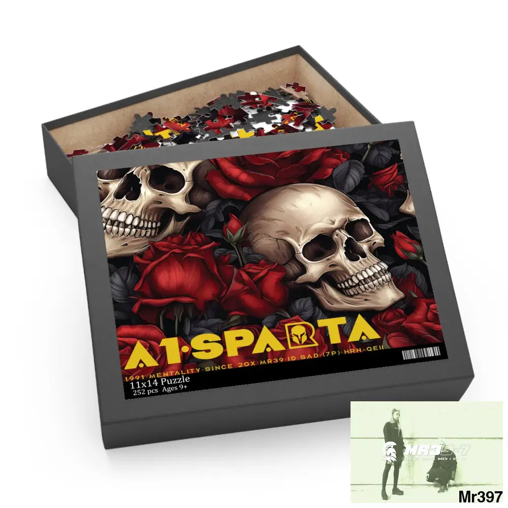 A1.Sparta Gothic skulls & Roses Puzzle (120 252 500-Piece) Puzzle