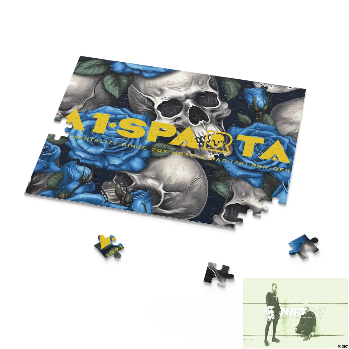 A1•Sparta Gothic skulls & Roses Puzzle (120 252 500-Piece) Puzzle