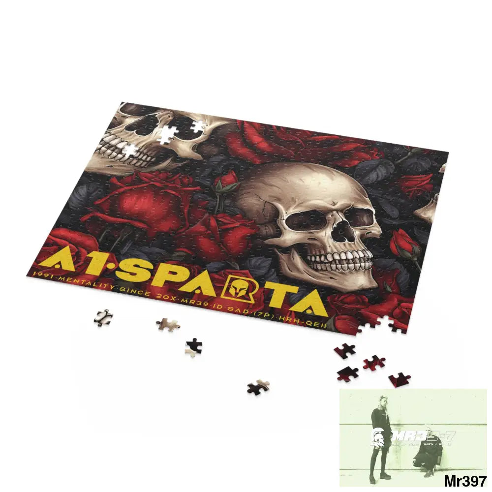 A1.Sparta Gothic skulls & Roses Puzzle (120 252 500-Piece) Puzzle