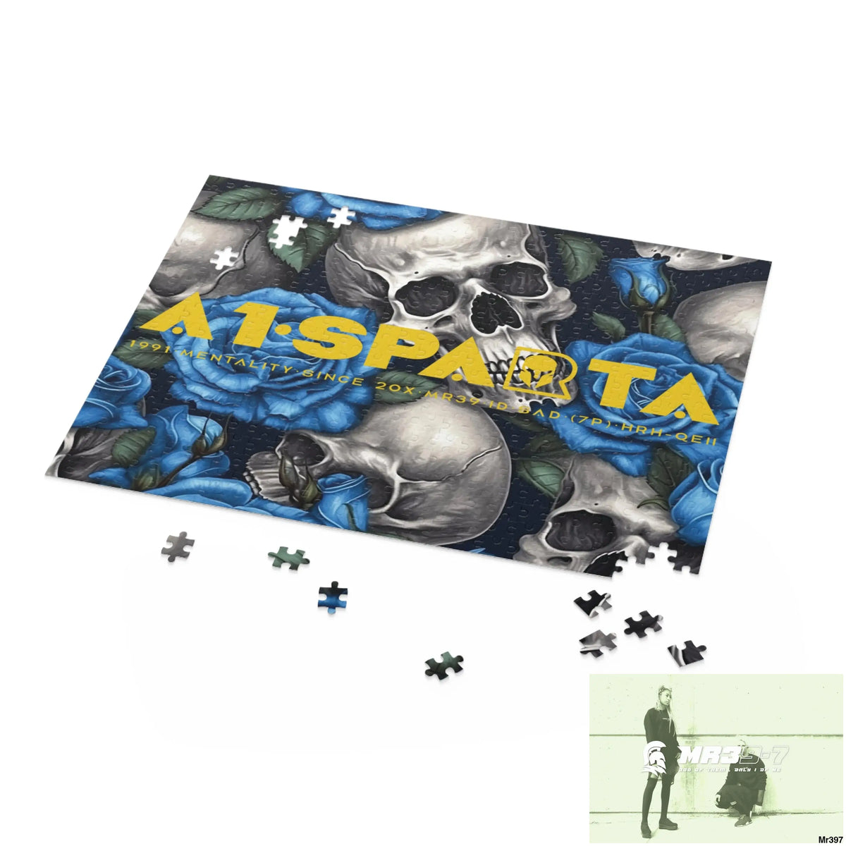 A1•Sparta Gothic skulls & Roses Puzzle (120 252 500-Piece) Puzzle