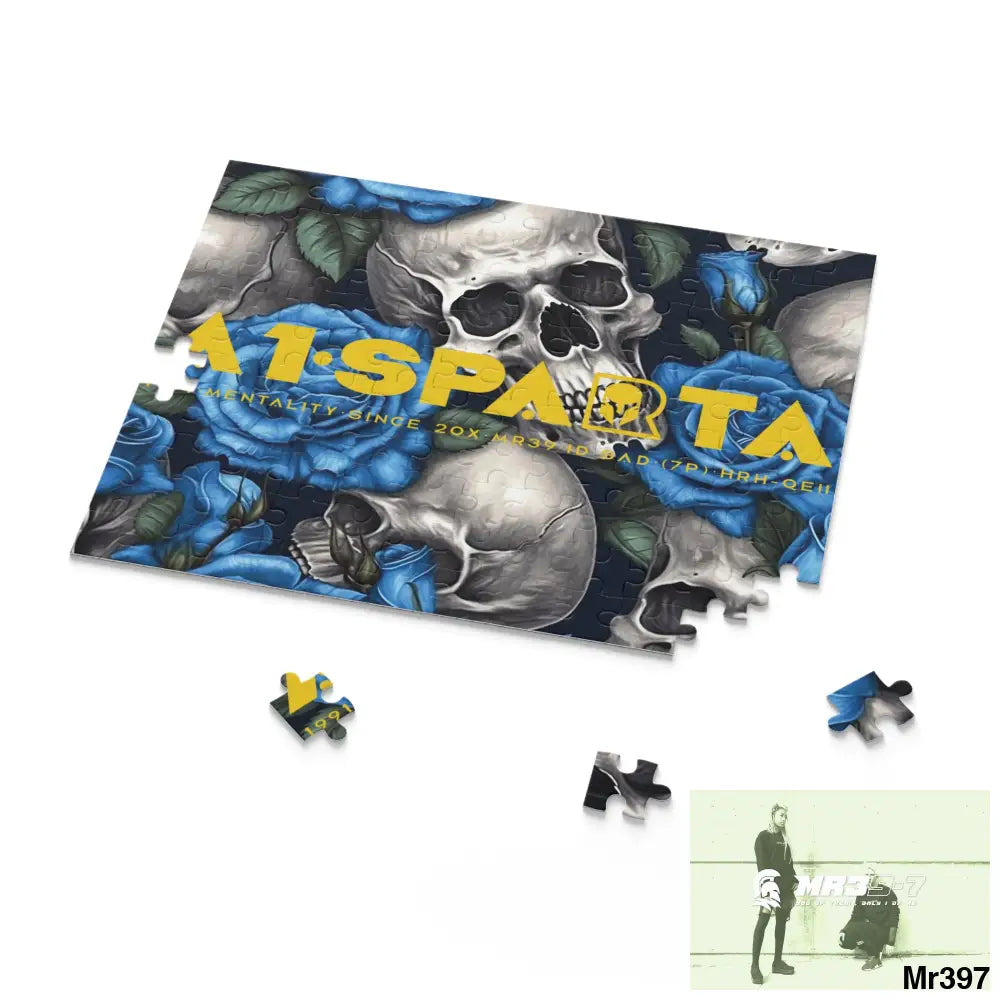 A1•Sparta Gothic skulls & Roses Puzzle (120 252 500-Piece) Puzzle