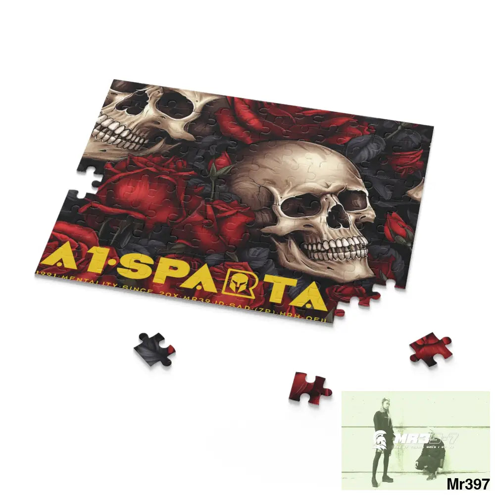 A1.Sparta Gothic skulls & Roses Puzzle (120 252 500-Piece) Puzzle