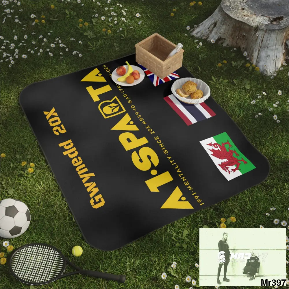 A1 Sparta Gwynedd Picnic Blanket 61’’ × 51’’ Home Decor