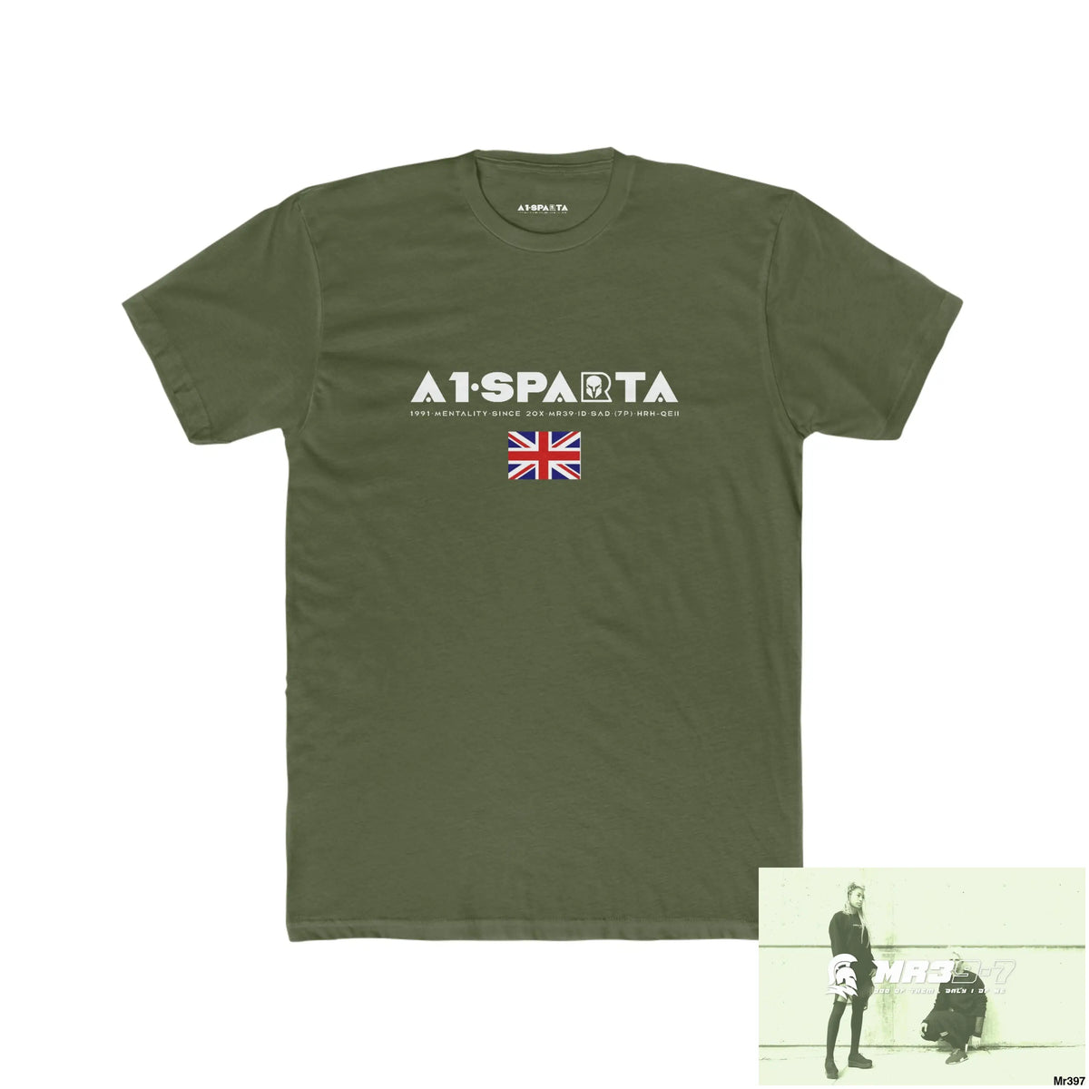 A1-Sparta I /We Own Predators Men’s Cotton Crew Tee Solid Military Green / XS T-Shirt