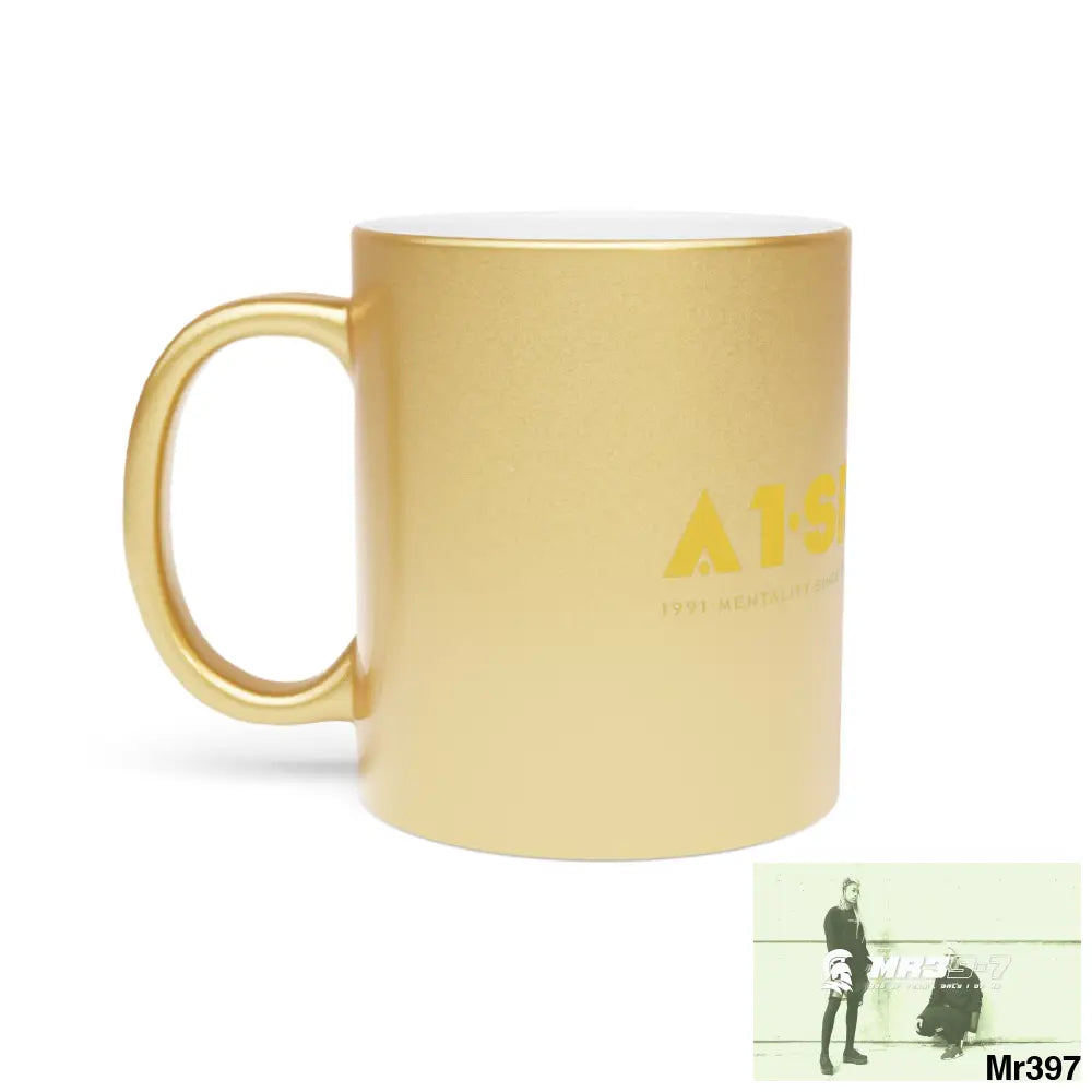 A1-Sparta #I7MI6A1London Metallic Mug (Silver\Gold) Mug