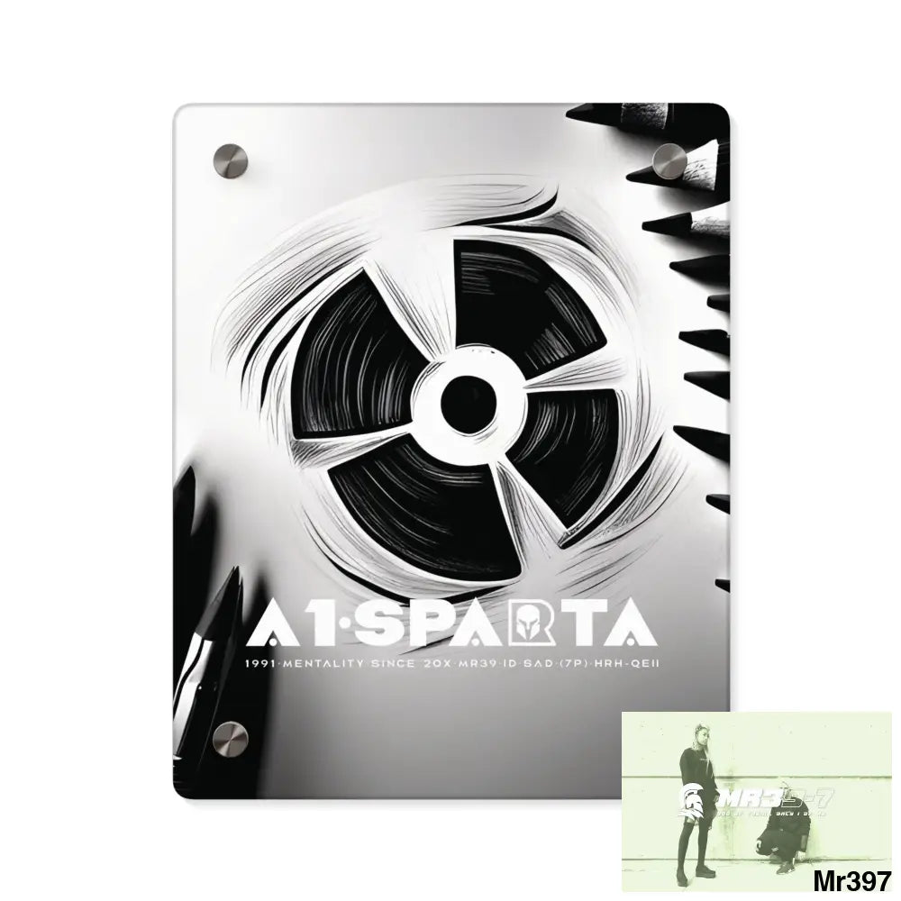 A1-Sparta in blind 2014 Military G Radiation blast Acrylic Wall Art Panels 8″ x 10″ (Vertical) / 0.25’’ Home Decor