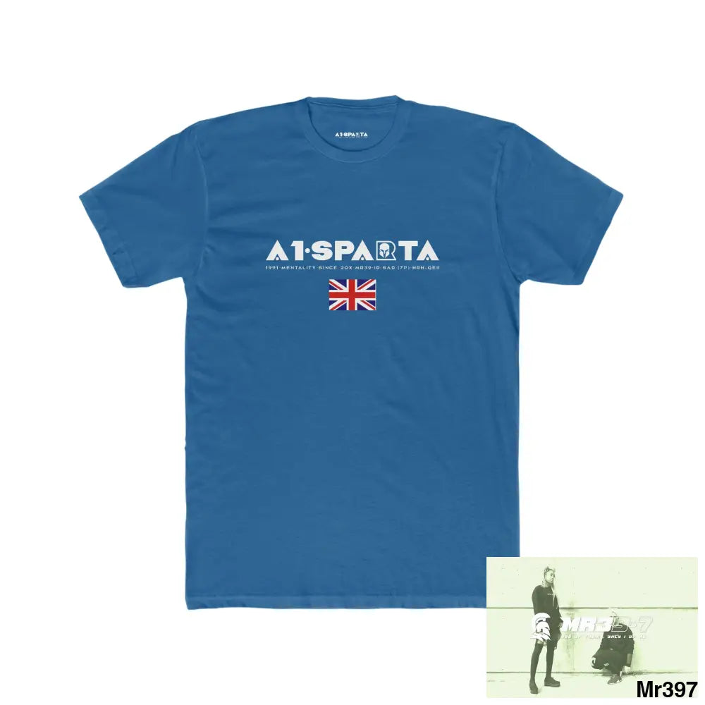 A1-Sparta Kenya 2015 Mombasa Airport Top Thai Mafia Men’s Cotton Crew Tee Solid Cool Blue / S T-Shirt