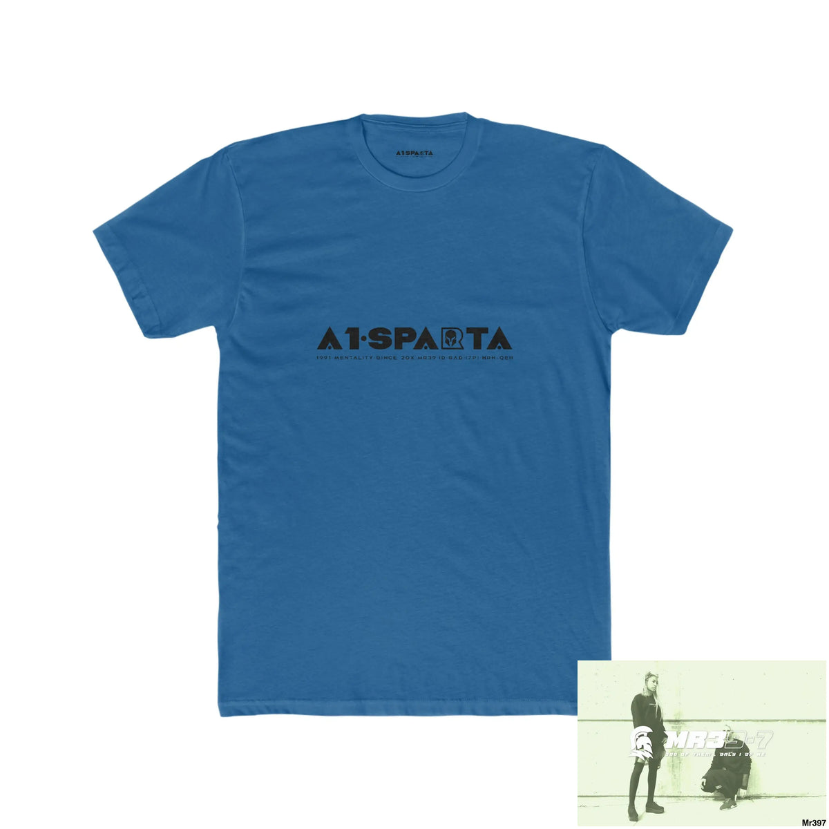 A1-Sparta Kenya 2015 Mombasa Airport Top Thai Organised Crime Men’s Cotton Crew Tee Solid Cool Blue / S T-Shirt