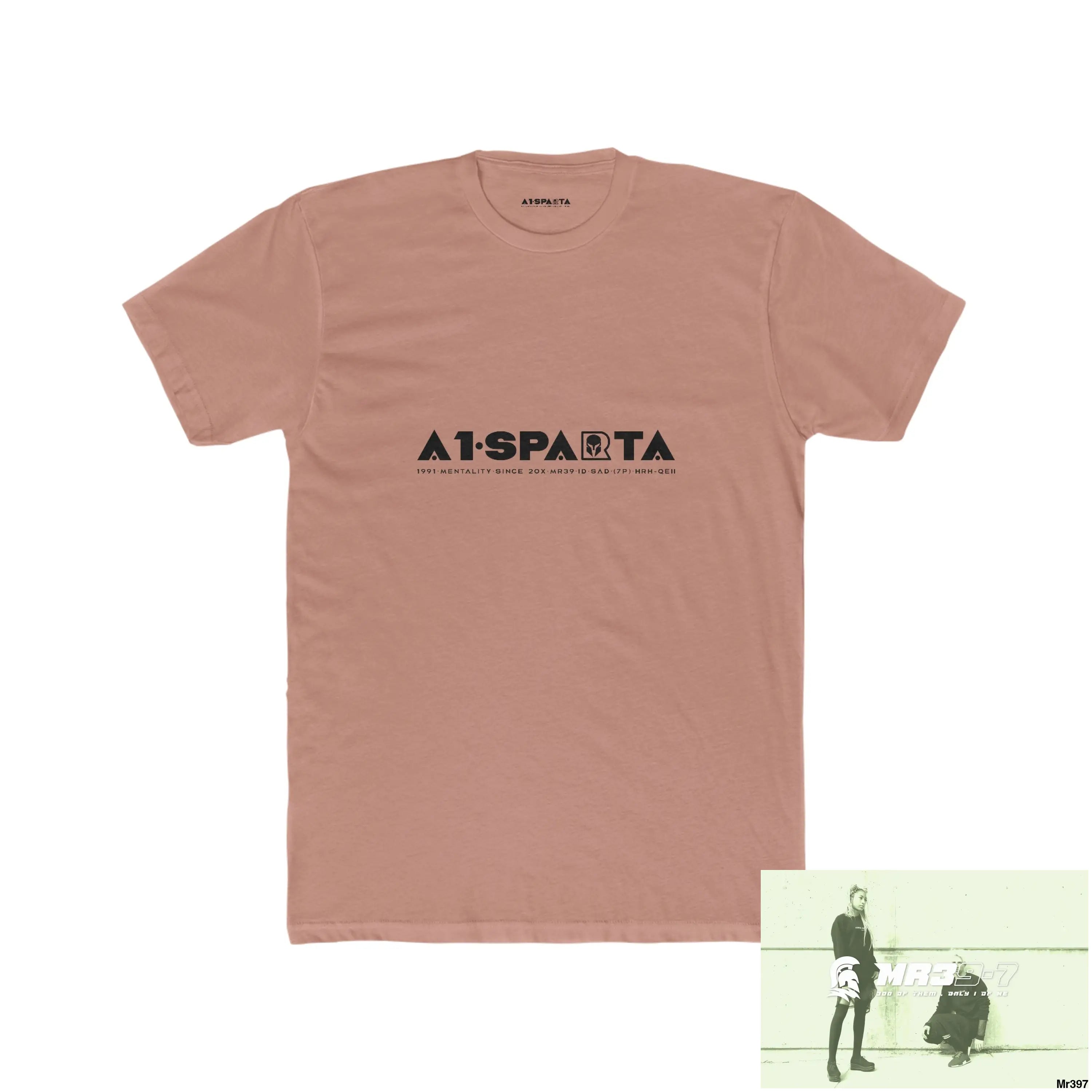 A1-Sparta Kenya 2015 Mombasa Airport Top Thai Organised Crime Men’s Cotton Crew Tee Solid Desert Pink / S T-Shirt