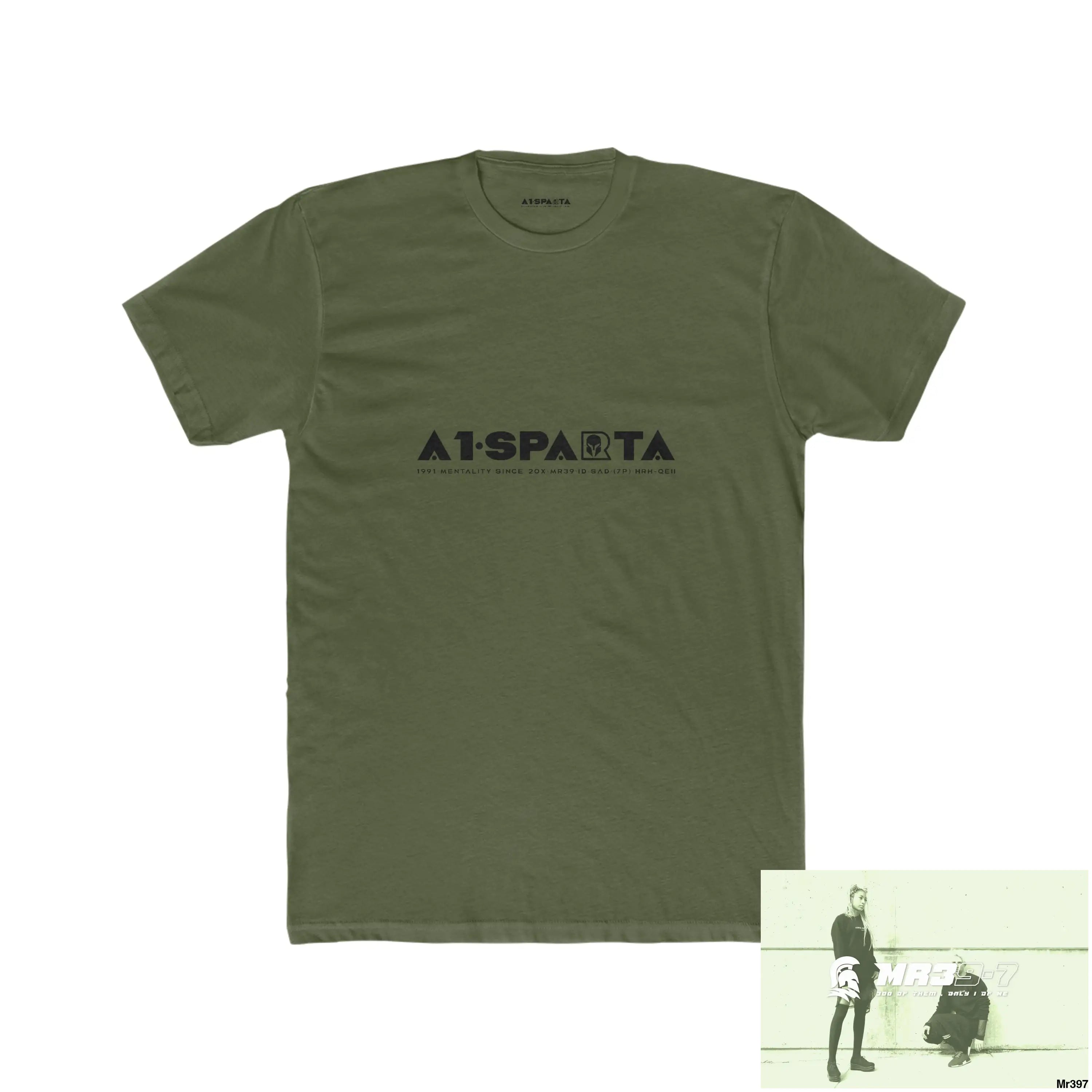 A1-Sparta Kenya 2015 Mombasa Airport Top Thai Organised Crime Men’s Cotton Crew Tee Solid Military Green / XS T-Shirt