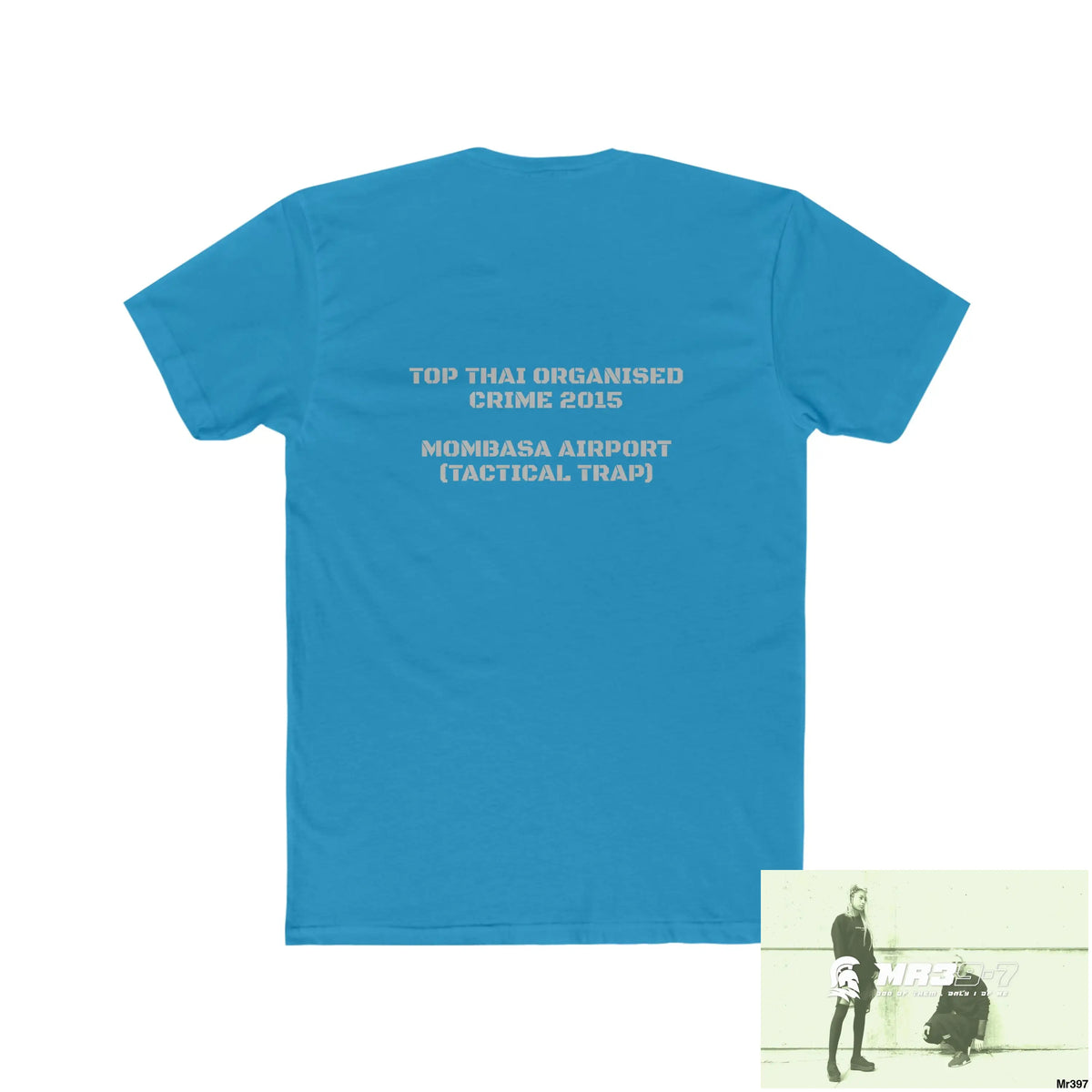 A1•Sparta Kenya 2015 Mombasa Airport Top Thai Organised Crime Men’s Cotton Crew Tee T-Shirt