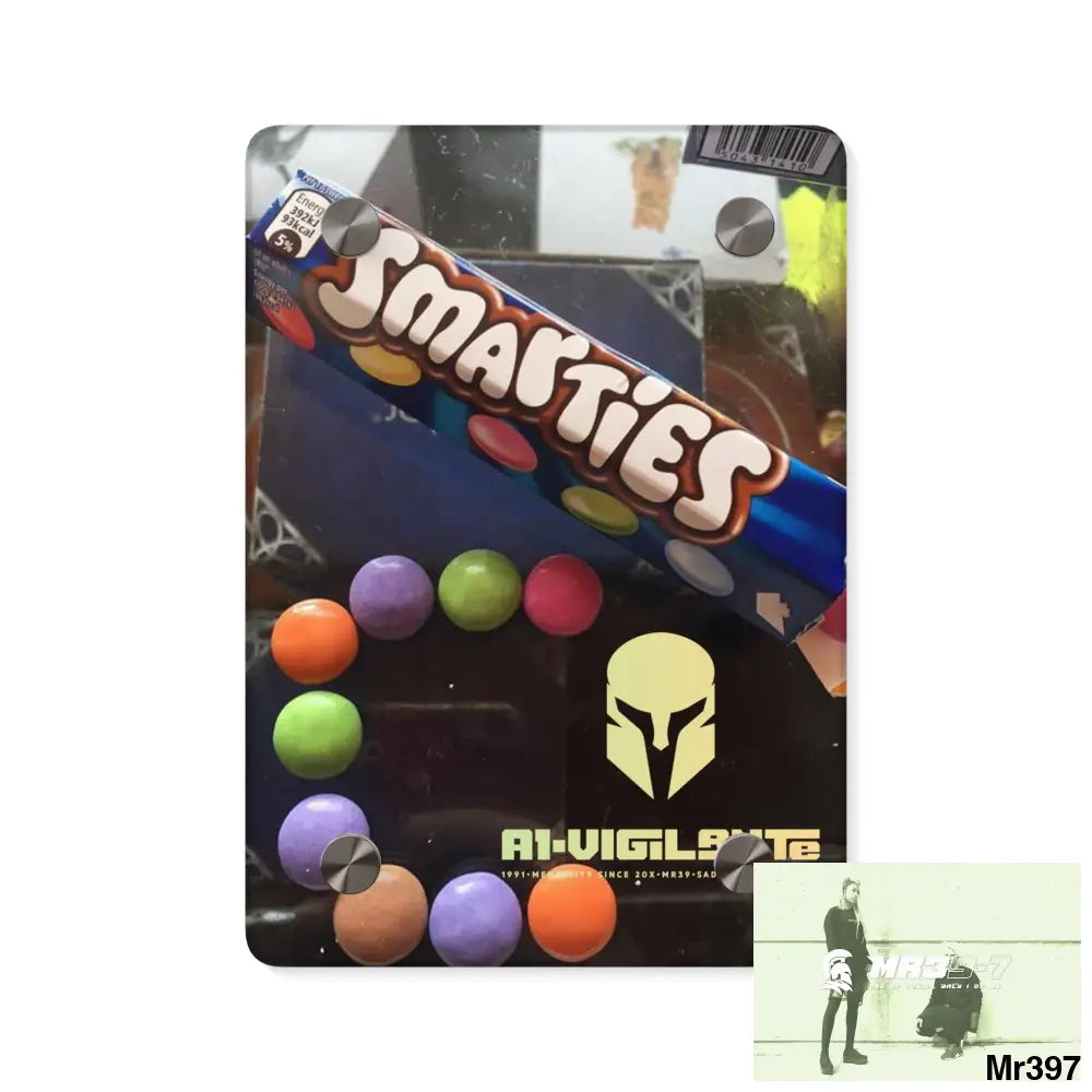 A1-Sparta Kenya into Barmouth 2015 off train 2015.C3D Smarties Acrylic Wall Art Panel 5’’ x 7’’ (Vertical) / 0.25’’