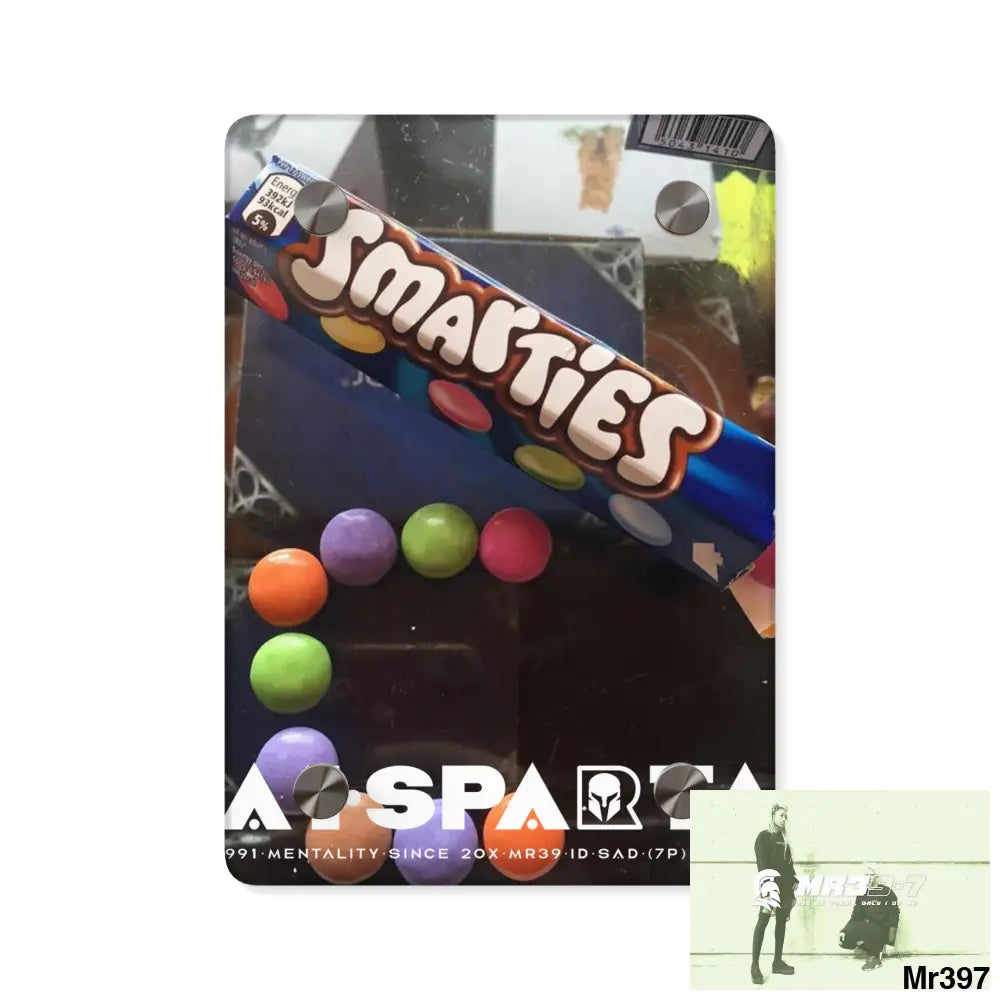 A1-Sparta Kenya into Barmouth Off Train 2015 C3D Smarties Acrylic Wall Art Panels 5’’ x 7’’ (Vertical) / 0.25’’ Home