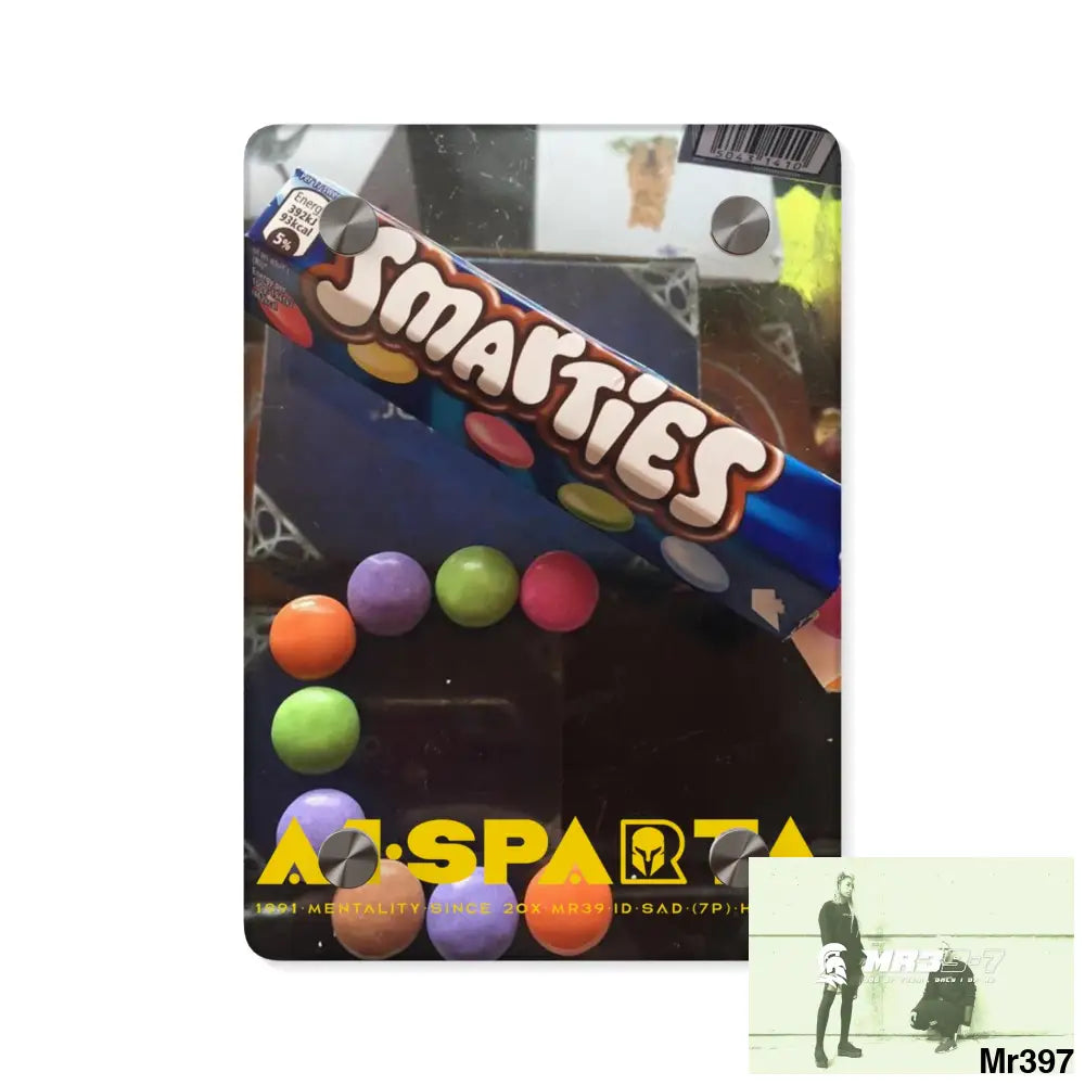 A1-Sparta Kenya into Barmouth Off Train 2015 C3D Smarties Acrylic Wall Art Panels 5’’ x 7’’ (Vertical) / 0.25’’ Home