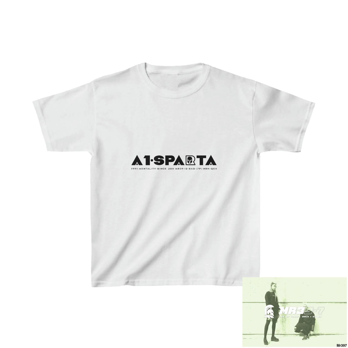 A1-Sparta - Kids Heavy Cotton™ Tee XS / Ash Kids clothes