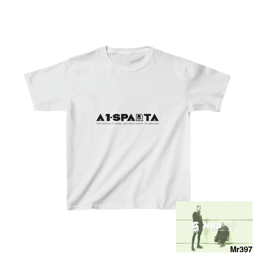 A1-Sparta - Kids Heavy Cotton™ Tee XS / Ash Kids clothes