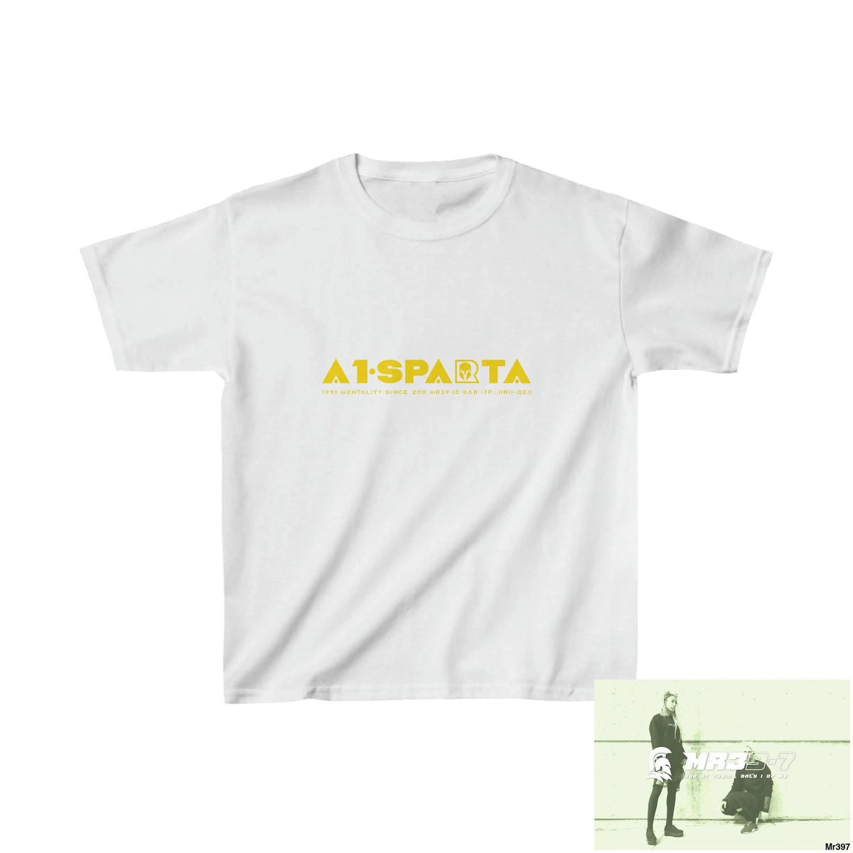 A1-Sparta - Kids Heavy Cotton™ Tee XS / Ash Kids clothes